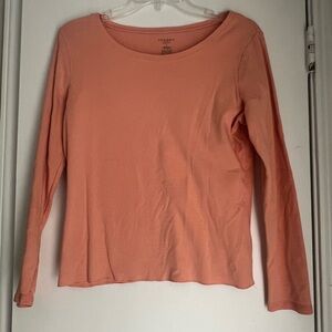 Women's Peach Long Sleeve Top
